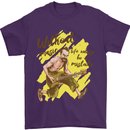 Without Music Life Would Be a Mistake Guitar Mens T-Shirt 100% Cotton Purple