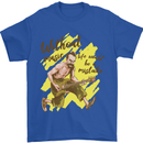 Without Music Life Would Be a Mistake Guitar Mens T-Shirt 100% Cotton Royal Blue