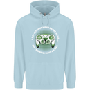 Without Video Games Funny Gaming Gamer Childrens Kids Hoodie Light Blue