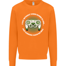 Without Video Games Funny Gaming Gamer Mens Sweatshirt Jumper Orange