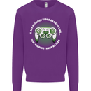 Without Video Games Funny Gaming Gamer Mens Sweatshirt Jumper Purple