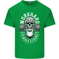 Work Hard Gym Training Top Workout Weights Mens Cotton T-Shirt Tee Top Irish Green