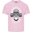 Work Hard Gym Training Top Workout Weights Mens Cotton T-Shirt Tee Top Light Pink