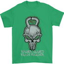 Work Hard Train Harder Training Top Workout Mens T-Shirt Cotton Gildan Irish Green
