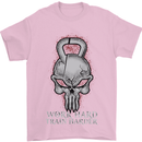 Work Hard Train Harder Training Top Workout Mens T-Shirt Cotton Gildan Light Pink