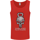 Work Hard Train Harder Training Top Workout Mens Vest Tank Top Red