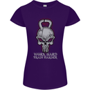 Work Hard Train Harder Training Top Workout Womens Petite Cut T-Shirt Purple