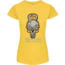 Work Hard Train Harder Training Top Workout Womens Petite Cut T-Shirt Yellow