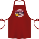 World's Okayest Guitar Player Funny Cotton Apron 100% Organic Maroon