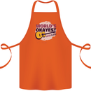 World's Okayest Guitar Player Funny Cotton Apron 100% Organic Orange