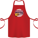 World's Okayest Guitar Player Funny Cotton Apron 100% Organic Red