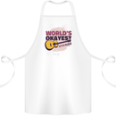 World's Okayest Guitar Player Funny Cotton Apron 100% Organic White