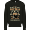 Worlds Best Fisherman Father's Day Fishing Mens Sweatshirt Jumper Black