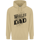 Worlds Okayest Dad Funny Fathers Day Mens 80% Cotton Hoodie Sand