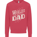 Worlds Okayest Dad Funny Fathers Day Mens Sweatshirt Jumper Heliconia