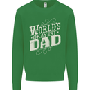 Worlds Okayest Dad Funny Fathers Day Mens Sweatshirt Jumper Irish Green