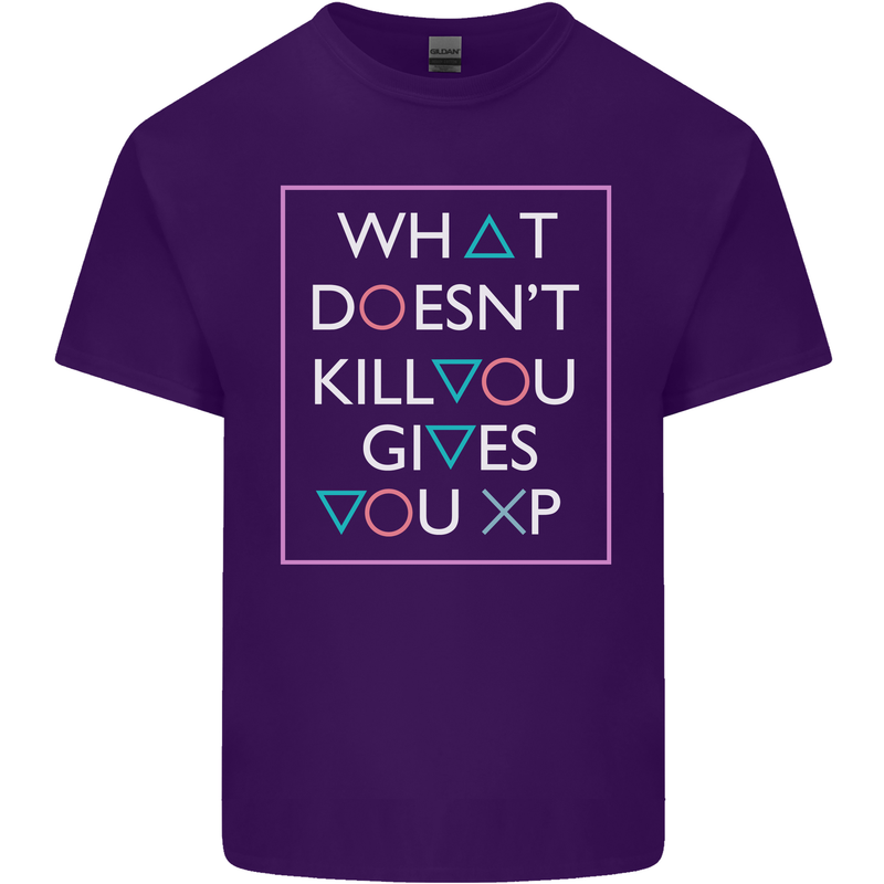 XP Gamer Gaming Arcade Games RPG Mens Cotton T-Shirt Tee Top Purple