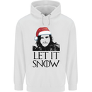 Xmas Let it Snow Funny Christmas Childrens Kids Hoodie White