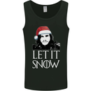 Xmas Let it Snow Funny Christmas Mens Vest Tank Top Black