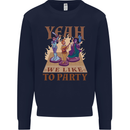 Yeah We Like to Party Role Playing Game RPG Kids Sweatshirt Jumper Navy Blue
