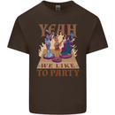 Yeah We Like to Party Role Playing Game RPG Kids T-Shirt Childrens Chocolate