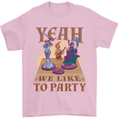 Yeah We Like to Party Role Playing Game RPG Mens T-Shirt Cotton Gildan Light Pink