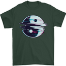 Yin Yang Glitch Yoga Meditation SCI-FI MMA Mens T-Shirt Cotton Gildan Forest Green
