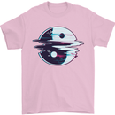 Yin Yang Glitch Yoga Meditation SCI-FI MMA Mens T-Shirt Cotton Gildan Light Pink