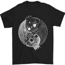 Yin Yang Skull Kings Gothic Tattoo Biker Mens T-Shirt Cotton Gildan Black