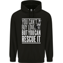 You Can't Buy Love Funny Resue Dog Puppy Childrens Kids Hoodie Black