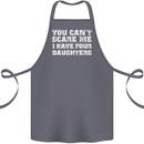 You Can't Scare Four Daughters Father's Day Cotton Apron 100% Organic Steel