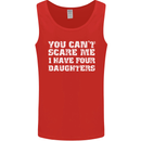 You Can't Scare Four Daughters Father's Day Mens Vest Tank Top Red