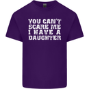 You Can't Scare Me Daughter Father's Day Mens Cotton T-Shirt Tee Top Purple