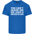 You Can't Scare Me Mother in Law Mens Cotton T-Shirt Tee Top Royal Blue
