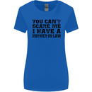 You Can't Scare Me Mother in Law Womens Wider Cut T-Shirt Royal Blue