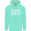 You Can't Scare Two Daughters Father's Day Mens 80% Cotton Hoodie Peppermint