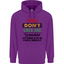 You Dont Like Me Funny Sarcastic Slogan Childrens Kids Hoodie Purple