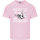 You a Parachute to Skydive Twice Skydiving Mens Cotton T-Shirt Tee Top Light Pink