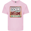 You're Looking at an Awesome Boxer Boxing Mens Cotton T-Shirt Tee Top Light Pink