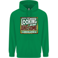 You're Looking at an Awesome Bricklayer Mens 80% Cotton Hoodie Irish Green
