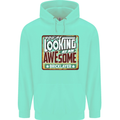 You're Looking at an Awesome Bricklayer Mens 80% Cotton Hoodie Peppermint