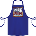You're Looking at an Awesome Brother Cotton Apron 100% Organic Royal Blue