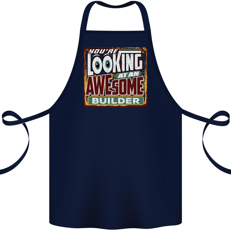 You're Looking at an Awesome Builder Cotton Apron 100% Organic Navy Blue