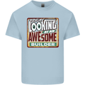 You're Looking at an Awesome Builder Mens Cotton T-Shirt Tee Top Light Blue