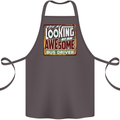 You're Looking at an Awesome Bus Driver Cotton Apron 100% Organic Dark Grey