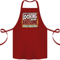 You're Looking at an Awesome Bus Driver Cotton Apron 100% Organic Maroon