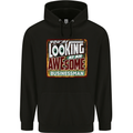 You're Looking at an Awesome Businessman Mens 80% Cotton Hoodie Black