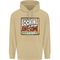 You're Looking at an Awesome Cashier Mens 80% Cotton Hoodie Sand