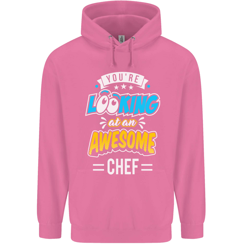 You're Looking at an Awesome Chef Mens 80% Cotton Hoodie Azelea
