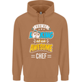 You're Looking at an Awesome Chef Mens 80% Cotton Hoodie Caramel Latte